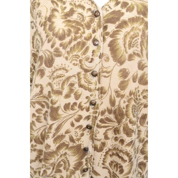 Alfred Dunner Wool Blend PLUS 2X Gold Beaded Button Cardigan 3/4 Sleeves Party - Picture 2 of 12